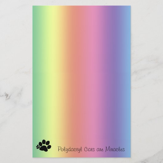 Papier voor regenboogstralen Polydactylakken zijn  (Voorkant)