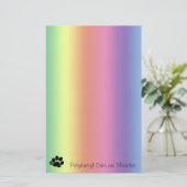 Papier voor regenboogstralen Polydactylakken zijn  (Staand voorkant)