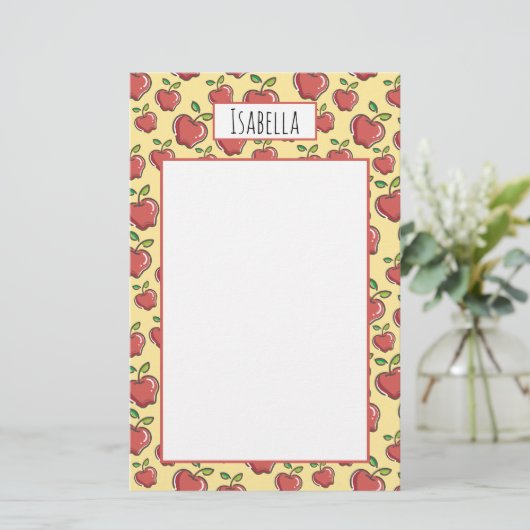 Papier voor rode appels, vers (Staand voorkant)