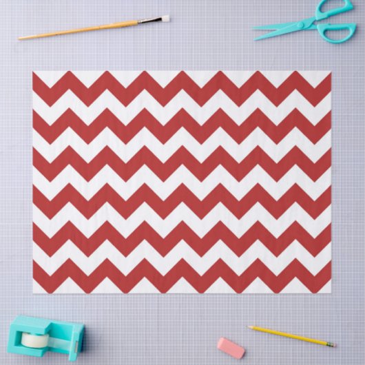 Papier voor rode en beige zigzag (Craft)