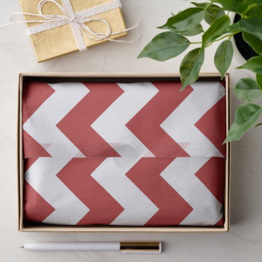 Papier voor rode en beige zigzag (Geschenk)