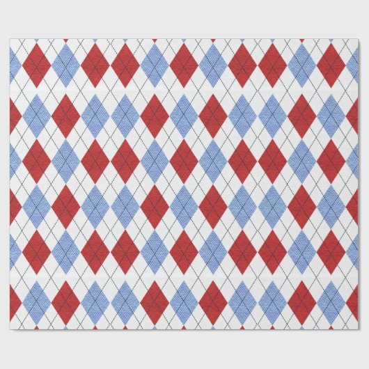 Papier voor rode en blauwe patronen (Vlak)