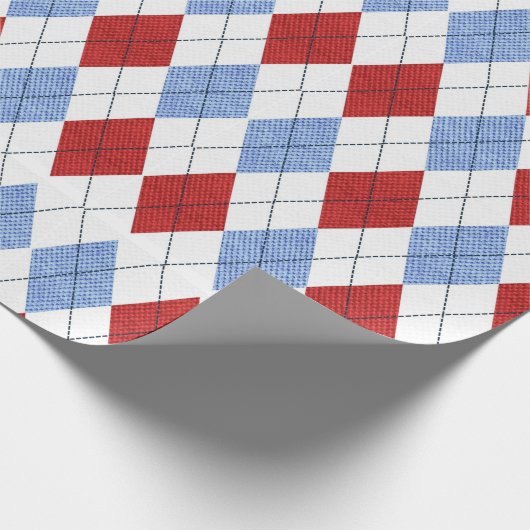 Papier voor rode en blauwe patronen (Hoek)