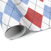 Papier voor rode en blauwe patronen (Rol Hoek)