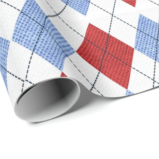 Papier voor rode en blauwe patronen (Rol Hoek)