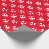 Papier voor rode en witte omhulling van het symboo (Hoek)