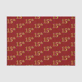 Papier voor rode, Faux Gold 15e (vijftiende) gebeu