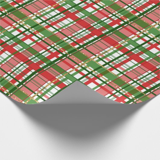 Papier voor rode, groene en feestelijke gouden vul (Hoek)