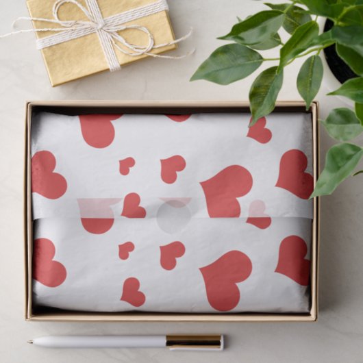 Papier voor rode harten (Geschenk)
