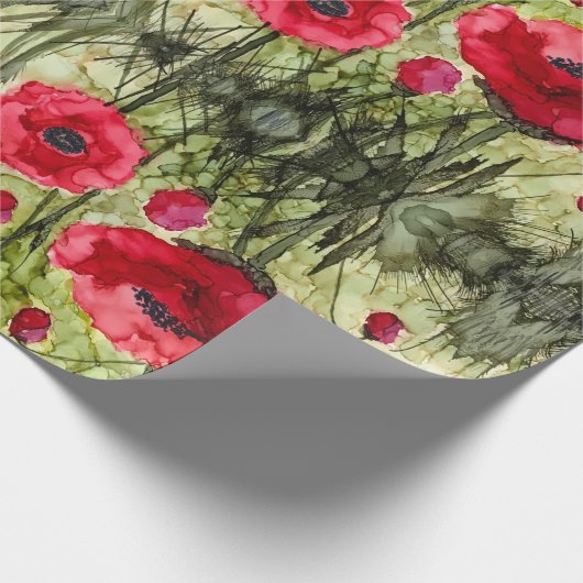 Papier voor rode papavervulling (Hoek)