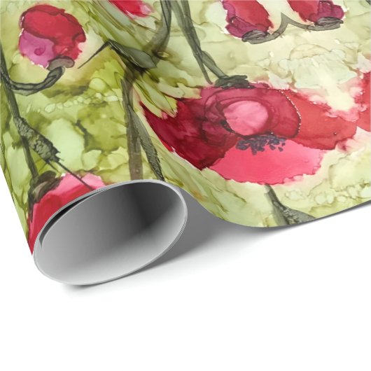 Papier voor rode papavervulling (Rol Hoek)