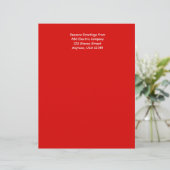 Papier voor rode, persoonlijke briefhoofd (Staand voorkant)