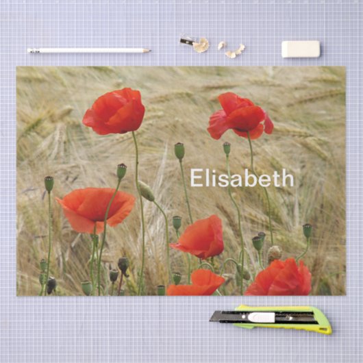 papier voor rode zomerbloem (Craft)