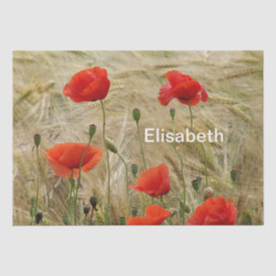 papier voor rode zomerbloem