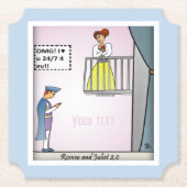 Papier voor Romeo en Juliet 2.0 Kartonnen Onderzetters (Voorkant)