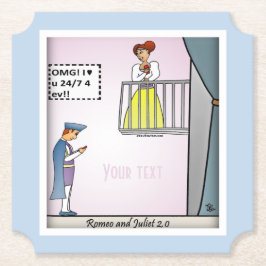 Papier voor Romeo en Juliet 2.0 Kartonnen Onderzetters