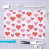 Papier voor rood en roze harten (Craft)