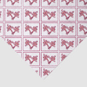 Papier voor rood flessenpatroon (Detail)