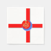 Papier voor rood gas servetten (Voorkant)