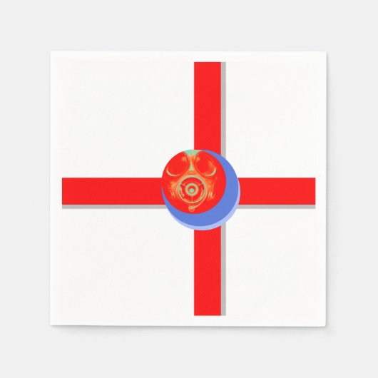 Papier voor rood gas servetten (Voorkant)