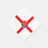 Papier voor rood gas servetten (Hoek)