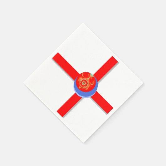 Papier voor rood gas servetten (Hoek)