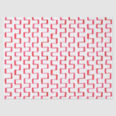 Papier voor rood geometrisch gebilderd patroonpapi (Voorkant)