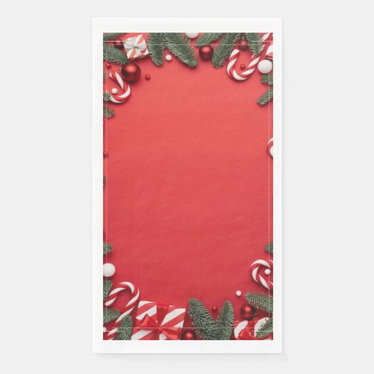 Papier voor roodbruine en suikerklontjes servet (Voorkant)