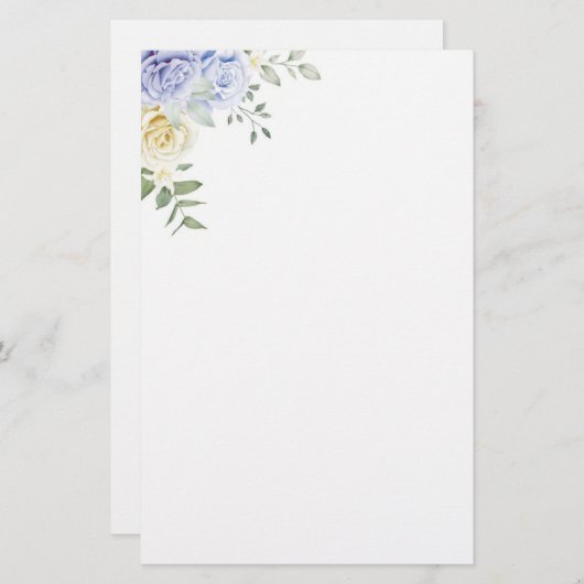 Papier voor Roos (Voorkant / Achterkant)