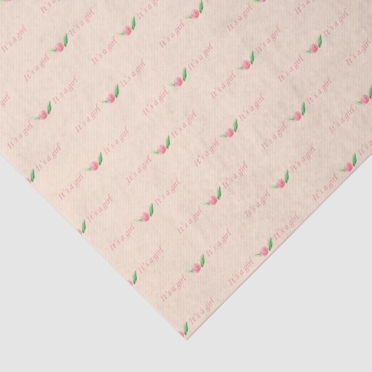 Papier voor roze babymeisjes (Detail)