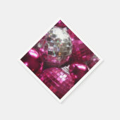 Papier voor roze Baubles Servetten (Hoek)