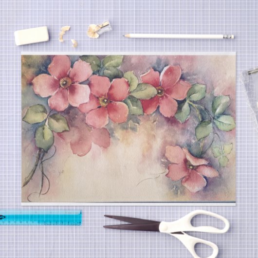 Papier voor roze doghoutweefsel (Craft)