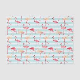 Papier voor roze flamingo stripe