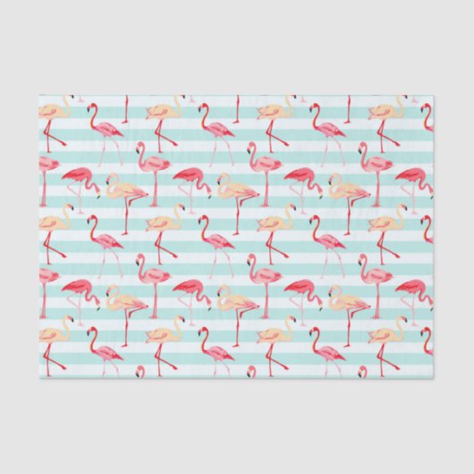 Papier voor roze flamingo stripe (Voorkant)