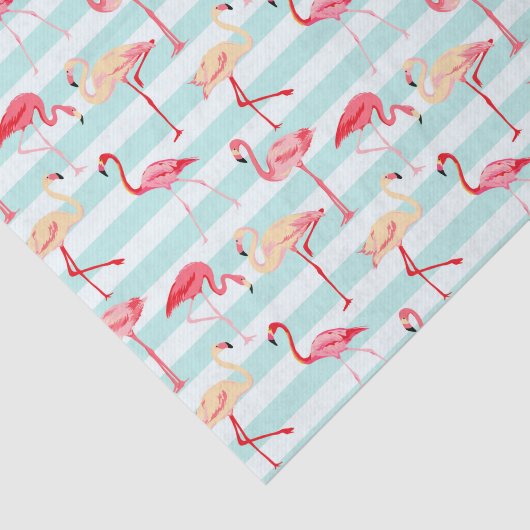 Papier voor roze flamingo stripe (Detail)