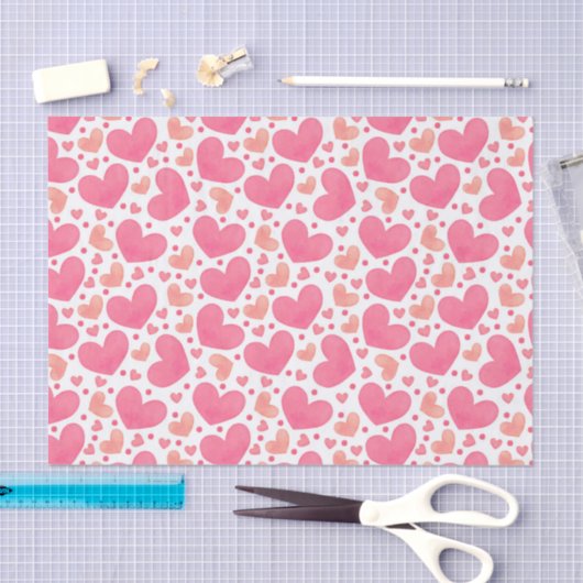 Papier voor roze harten (Craft)