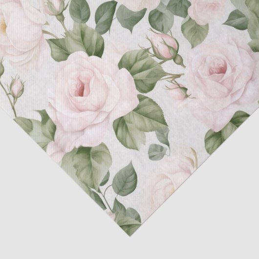 Papier voor roze rozen (Detail)