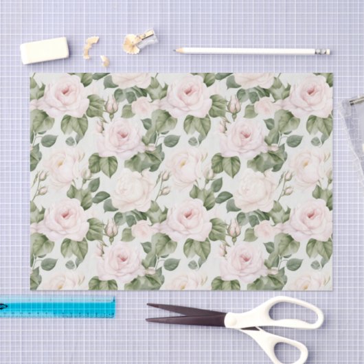 Papier voor roze rozen (Craft)