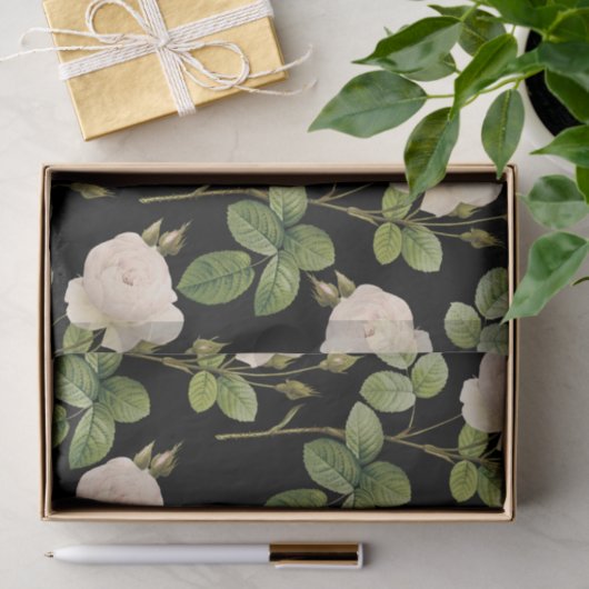 Papier voor roze rozen (Geschenk)