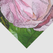 Papier voor roze rozenweefsel (Detail)