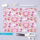 Papier voor roze tuinkleding (Craft)