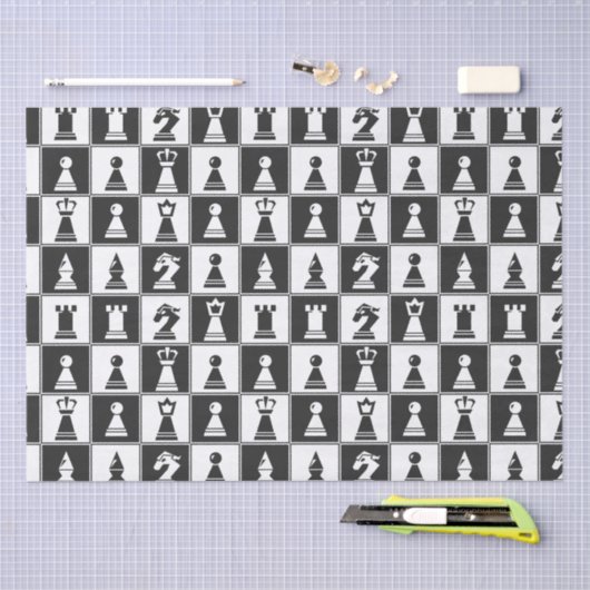 Papier voor schaakartikelen Patroonontwerp (Craft)