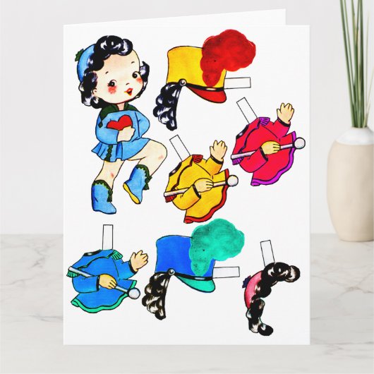 Papier voor schoolband Doll Sluibreit groet uit Kaart (Voorkant)