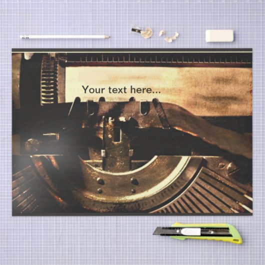 Papier voor  schrijfmachine - Aangepast deduplicat (Craft)