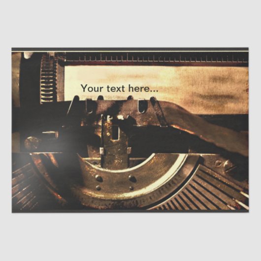 Papier voor  schrijfmachine - Aangepast deduplicat (Voorkant)