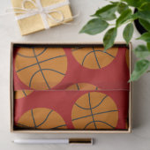 Papier voor sportbeoefening met basketbal (Geschenk)
