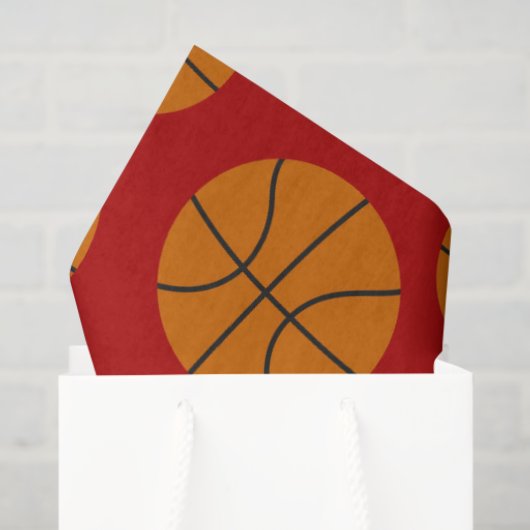 Papier voor sportbeoefening met basketbal (Cadeauzakje)