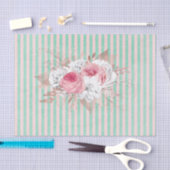 Papier voor Stampapier met roze Bouquet Stripes (Craft)