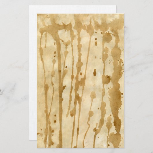 papier voor sterk met koffie bevlekt perkament (Voorkant / Achterkant)