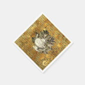 papier voor theepot en gouden ephemera servet (Hoek)